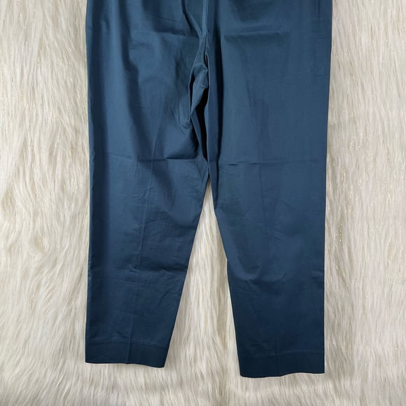 J.Crew Womens Chino Pants Blue High Rise Pockets Stretch Zipper Flat Front 4 - Picture 6 of 10